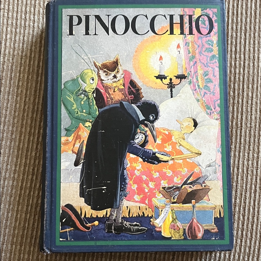 Pinocchio Book 1932 with Illustrated Cover